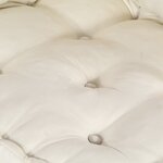 vidaXL Coussin de canapé sur palette 2 Pièces Crème tissu