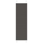 vidaXL Store plissé noir 55x200 cm largeur du tissu 54 4 cm polyester