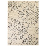 Vidaxl tapis moderne design floral 160 x 230 cm beige / bleu