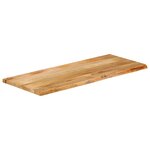 vidaXL Dessus de table à bord vivant 140x60x3 8cm bois massif manguier