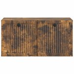 vidaXL Meuble TV mural Chêne fumé 59 5 x 31 x 30 cm Bois d'ingénierie