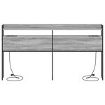 vidaXL Tête de lit de rangement Sonoma gris 200 cm Bois d'ingénierie