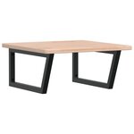 vidaXL Étagère de vasque murale acier et bois de chêne massif