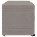 vidaXL Tabouret Taupe 101 x 41 x 40 cm Tissu et bois stratifié