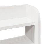 vidaXL Cadre de lit sans matelas blanc 90x190 cm bois de pin massif