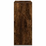 vidaXL Bibliothèque chêne fumé 60x30x71 5 cm bois d'ingénierie