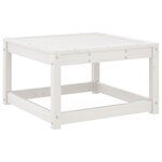 vidaXL Repose-pied de jardin blanc bois de pin massif