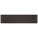 vidaXL Tapis rectangulaire marron foncé 70x300 cm bambou