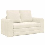vidaXL Canapé-Lit 60cm Crème Velours