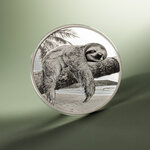Monnaie SLOTH Seven Deadly Sins 1 Oz Argent 5$ Cook Islands 2026 (PRÉCOMMANDE)