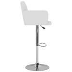 Vidaxl tabourets de bar lot de 2 blanc similicuir