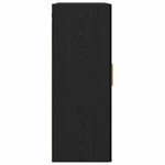 vidaXL Meuble mural Montage mural Chêne noir 69 5 x 34 x 90 cm