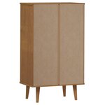 vidaXL Armoire à chaussures MOLDE Marron 59 5x35x103 cm Bois de pin