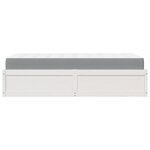 vidaXL Lit avec matelas blanc 100x200 cm bois massif de pin