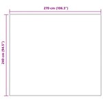 vidaXL Couvertures à jeter 6 Pièces Blanc 270 x 240 cm Toison