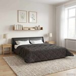 vidaXL Duvet d'hiver Matelassé Anthracite 200 x 240 cm