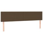 vidaXL Sommier à lattes de lit et matelas marron foncé 120x190cm tissu