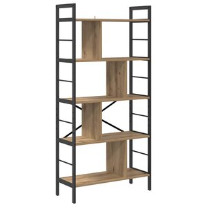 vidaXL Étagère Chêne artisanal 75 x 30 x 156 cm Bois d'ingénierie