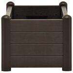 vidaXL Lit surélevé de jardin PP Moka 100x43x35 cm