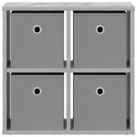vidaXL Buffet Gris béton 49 5 x 22 x 47 cm
