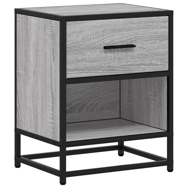 vidaXL Table de chevet sonoma gris 40x31x50 cm bois d'ingénierie