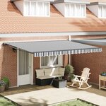 vidaXL Cadre d'auvent Anthracite et blanc 450 × 300 cm