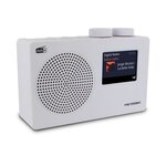 METRONIC Radio numérique DAB+ et FM RDS avec écran couleur - Blanc