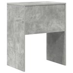 vidaXL Bureau d'écriture Gris béton Panneau de particules 60 x 40 x 76 cm