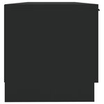 vidaXL Meuble TV Noir 102x35x36 5 cm Bois d'ingénierie