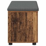 vidaXL Banc d'entrée avec coussin Bois ancien 80 x 46 x 46 cm