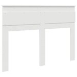 vidaXL Tête de lit avec tête de lit Blanc 140 cm Bois d'ingénierie