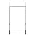 vidaXL Porte-vêtements Uni Noir 80 x 53 x 156 cm