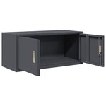 vidaXL Armoire de rangement Anthracite 90 x 40 x 40 cm Acier