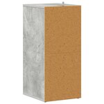 vidaXL Armoire à chaussures Gris béton 31 5x35x70 cm Bois d'ingénierie