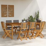 vidaXL Chaises de bistrot d'extérieur 8 Pièces Gris foncé 38 x 46 x 85 cm