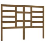 vidaXL Tête de lit Marron miel 146x4x104 cm Bois massif de pin