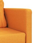 vidaXL Canapé-lit 2 en 1 jaune foncé 112x174x55 cm tissu