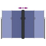 vidaXL Auvent latéral rétractable bleu 220x600 cm