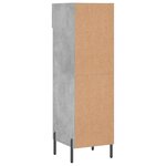 vidaXL Armoire à chaussures gris béton 30x35x105 cm bois d'ingénierie