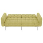 vidaXL Canapé-lit Vert Tissu