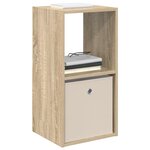 vidaXL Table de chevet avec tiroir Chêne Sonoma 35 x 32 x 68 5 cm