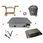 Pack plancha électrique planchaelec classic 600 inox - chariot elysee 600