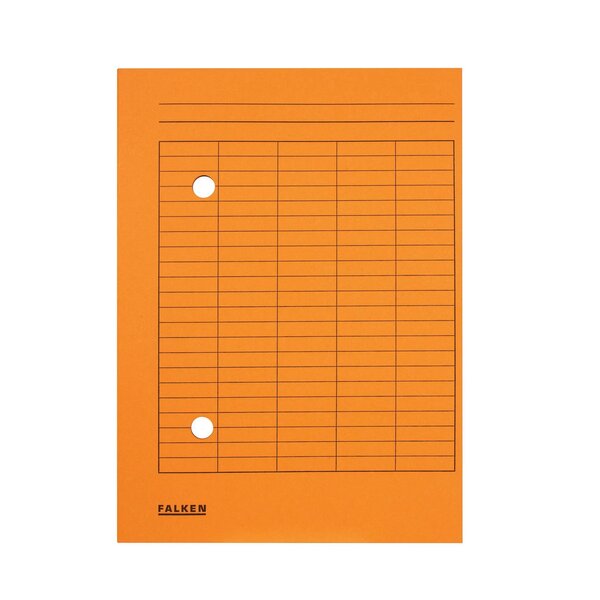 Dossier Circulation Carte Recyclée A4 - Orange - X 100 - Falken