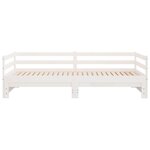 vidaXL Lit coulissant sans matelas blanc 80x200 cm