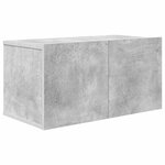 vidaXL Ensemble de meubles TV 10 Pièces Gris béton Bois d'ingénierie