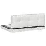 Vidaxl ensemble de coussins de palette de jardin 2 pièces imprimé