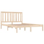 vidaXL Cadre de lit Bois de pin massif 140x190 cm