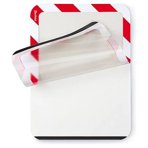Pochette avec dos entièrement magnétique rouge et blanc (lot de 2)