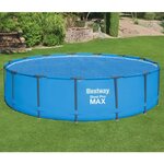 Bestway Couverture solaire de piscine ronde 462 cm Bleu