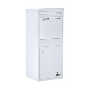 Boîte à colis Large Blanc 2 portes Acier galvanisé SMART PARCEL BOX®